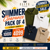 (PACK OF 4) POLO T-SHIRTS