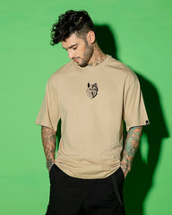 BROWN BEAST OVERSIZED GRAPHIC TEEZ