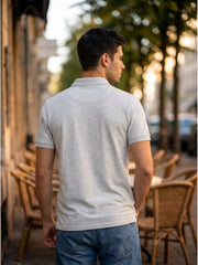 LIGHT GRAY POLO T-SHIRT (BASIC)