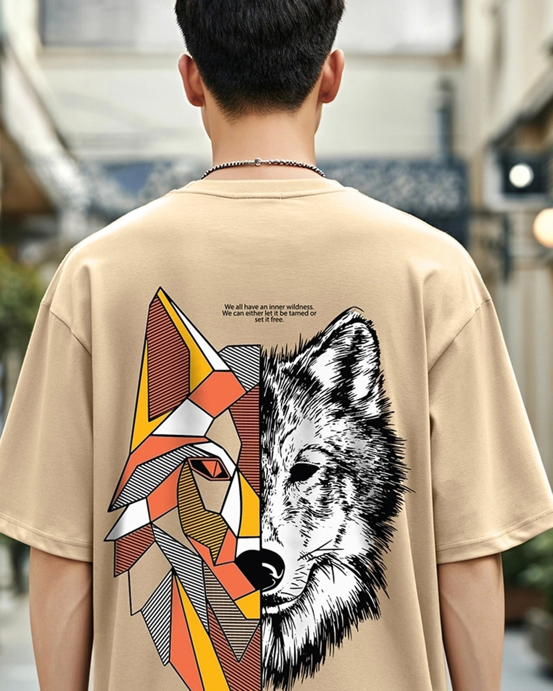 BROWN BEAST OVERSIZED GRAPHIC TEEZ