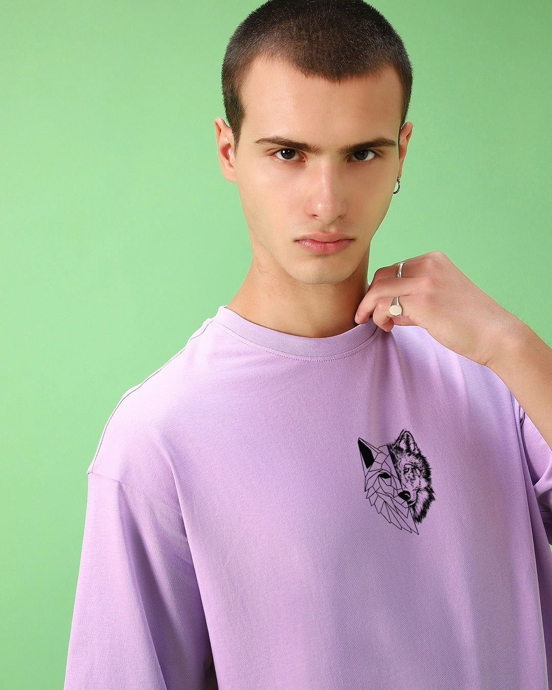PURPLE BEAST OVERSIZED GRAPHIC TEEZ