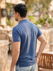 DARK BLUE POLO T-SHIRT (BASIC)
