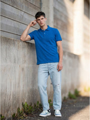 DEEP BLUE POLO T-SHIRT (BASIC)