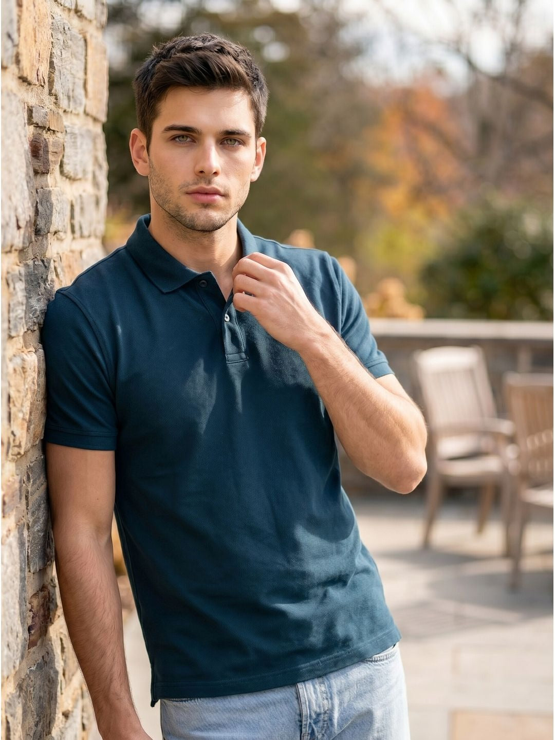 COOL BLUE POLO T-SHIRT (BASIC)