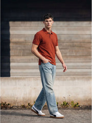 RUST POLO T-SHIRT (BASIC)