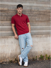 RED WINE POLO T-SHIRT (BASIC)