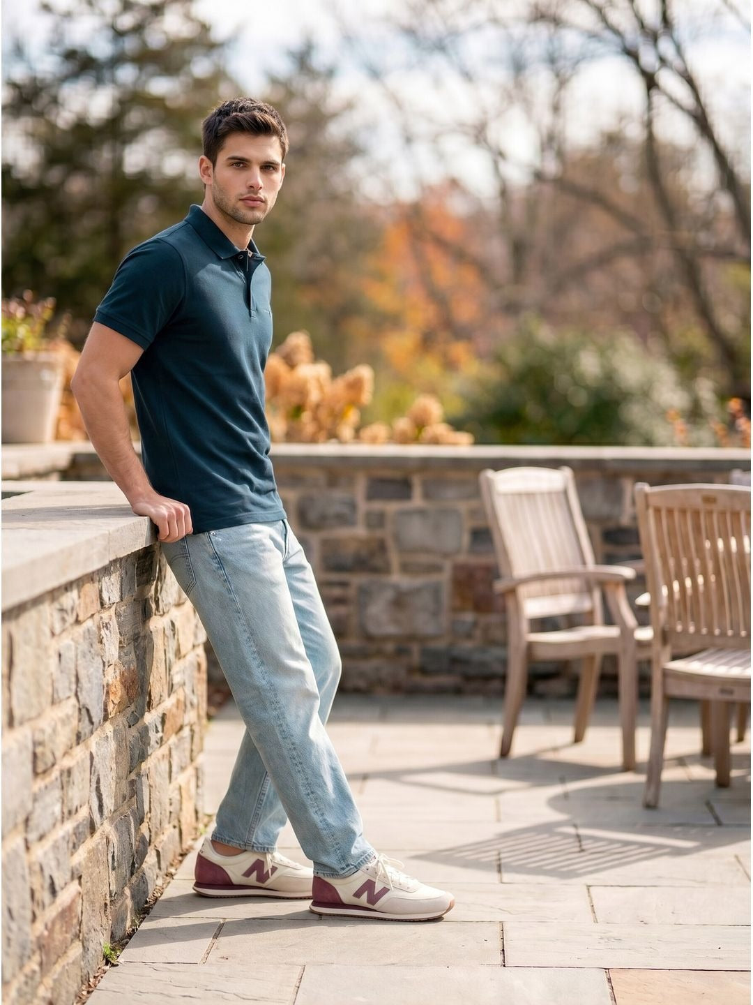 COOL BLUE POLO T-SHIRT (BASIC)