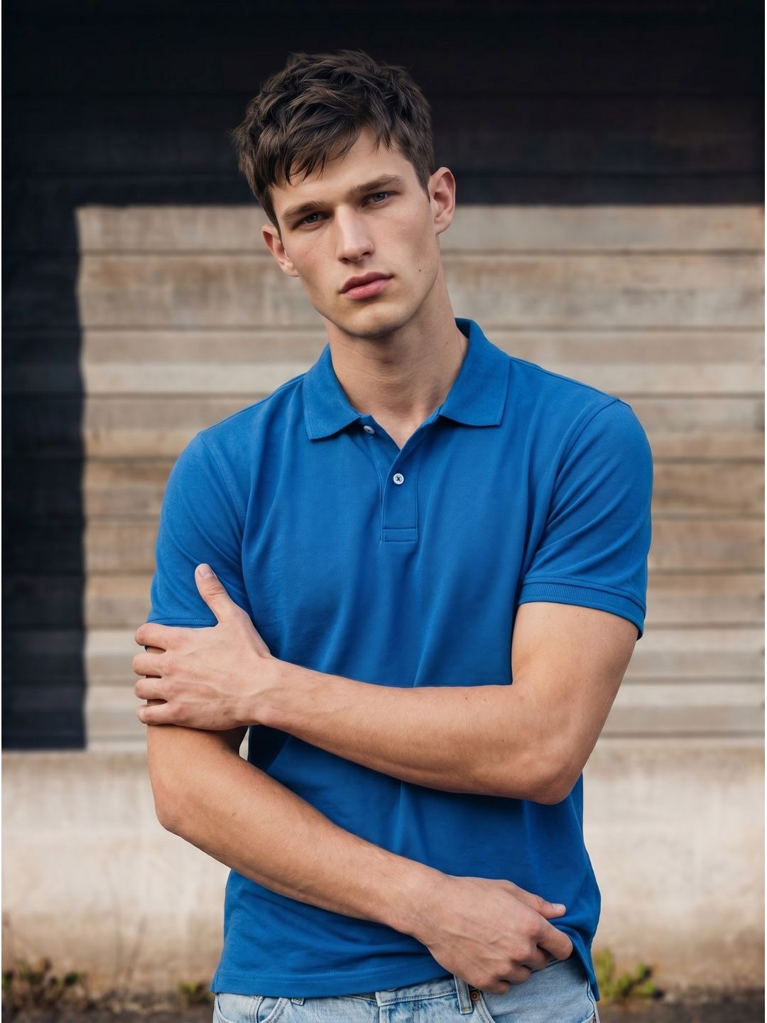 DEEP BLUE POLO T-SHIRT (BASIC)