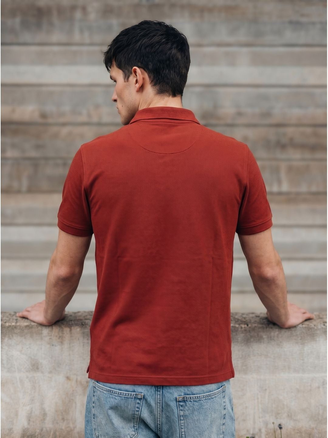 RUST POLO T-SHIRT (BASIC)
