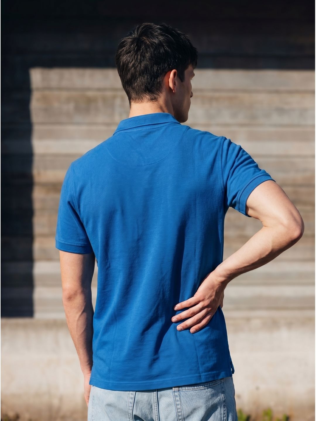 DEEP BLUE POLO T-SHIRT (BASIC)